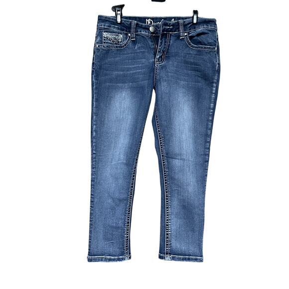 ND Weekend Women's Size‎ 8 Embellished Pockets Dark Wash Denim Jeans EUC - Picture 1 of 4
